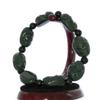 1" The Eight Immortals Bangle Bracelet China Certified Nature Hetian Nephrite Jade 6254 view 2