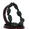 1" The Eight Immortals Bangle Bracelet China Certified Nature Hetian Nephrite Jade 6254 view 4