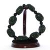 0.9" Men's Bangle Bracelet China Certified Nature Hetian Nephrite Jade Hand Made Lucky Eight Immortings 6251 view 1
