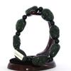 0.9" Men's Bangle Bracelet China Certified Nature Hetian Nephrite Jade Hand Made Lucky Eight Immortings 6251 view 4
