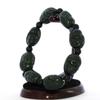 1" Men's Bangle Bracelet China Certified Nature Hetian Nephrite Jade Blessing Hand Made Eight immortals 6235 view 3