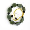 0.8" Bangle Bracelet China Certified Nature Hetian Nephrite Jade Longevity Turtle Back Pearls 6235 view 2