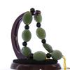 0.8" Bangle Bracelet China Certified Nature Hetian Nephrite Jade Longevity Turtle Back Pearls 6235 view 4