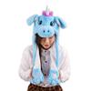 Mordarli Unicorn Hat Plush Bunny Hats Caps with Ears Moving Jumping Pop Up view 2