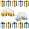 ArtCreativity 1" Mini Slinky Coil Spring (12 Pack) Silver and Gold Metal Slinky Spring Set, Fun Birthday Party Favor for Kids, Cute Coil Spring Prize, Stocking Stuffers view 1