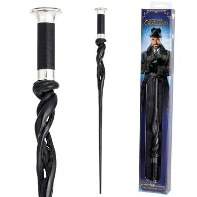 The Noble Collection - Albus Dumbledore Wand in A Standard Windowed Box - 16in (40cm) Wizarding World Wand - Fantastic Beasts Film Set Movie Props Wands