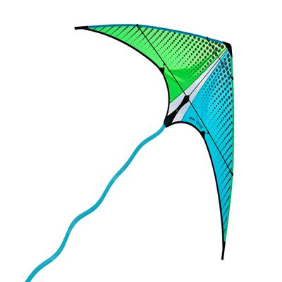Prism Kite Technology Neutrino in Green and Blue - A Fast and Responsive Kite to Test Your Reflexes