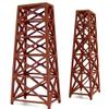 T Gauge Girder Support Piers 2 Pcs TB-006 RED view 1