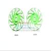 GPM For Traxxas Rustler 4X4 VXL (67076-4) Upgrade Parts Aluminum +2mm Hex With Brake Disk With Silver Lining - 1Pr Set Green view 1