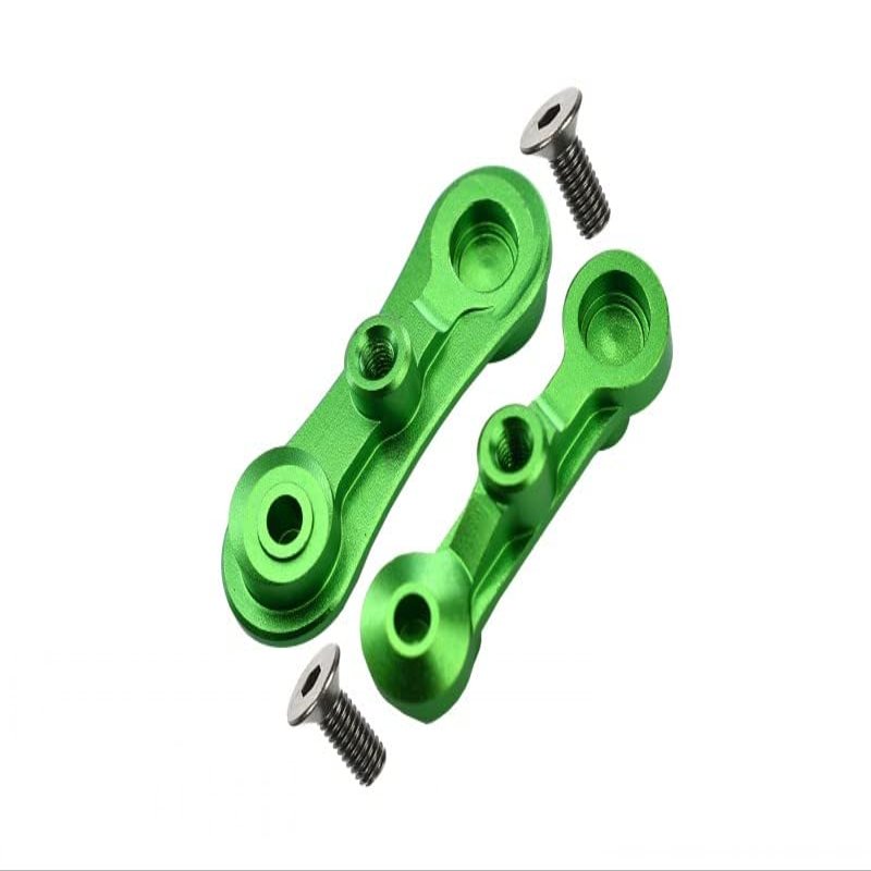 1:10 Baja Rey/Rock Rey/Hammer Rey U4 Upgrade Parts Aluminum Stabilizing Mount For Steering Assembly - 1Pr Set Green
