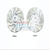 GPM For Traxxas Rustler 4X4 VXL (67076-4) Upgrade Parts Aluminum +2mm Hex With Brake Disk With Silver Lining - 1Pr Set Gray Silver view 1