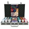 Bullets Playing Cards | Poker Set Carmela | 300 clay poker chips (14 g) with aluminum case, plastic playing cards & dice  Texas Holdem, numbered values view 2