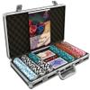Bullets Playing Cards | Poker Set Carmela | 300 clay poker chips (14 g) with aluminum case, plastic playing cards & dice  Texas Holdem, numbered values view 3