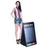 30" Prize Drop Boards Disk Drop Game Foldable Stand Customizable 6 Slots with 10 Pucks for Develop Intelligence Live Stream Carnival Tradeshow Party view 1