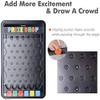 30" Prize Drop Boards Disk Drop Game Foldable Stand Customizable 6 Slots with 10 Pucks for Develop Intelligence Live Stream Carnival Tradeshow Party view 4