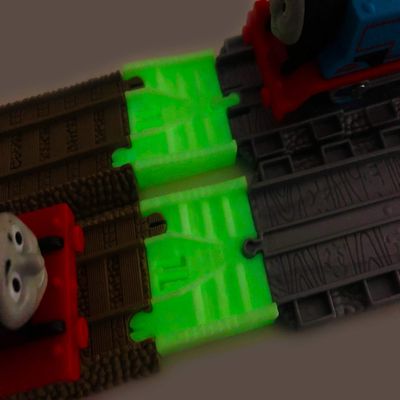 TrainLab Take-n-Play to Trackmaster (2009 Brown) Train Track Adapter (NiteBrite)