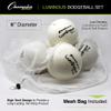 Champion Sports Premium Rhino Skin Dodgeballs with Mesh Storage Bag, Set of 6 - Glow in the Dark Playground Balls for Outdoor Games and Gym Class - Low Bounce Dodgeballs view 4