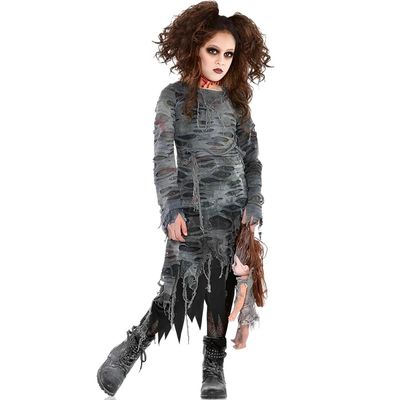 Amscan Girls Undead Walker Costume, Small - 4-6, 1 Pc