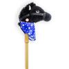 Ponyland: Music Stick Animal - Black Horse - Music Button, Sturdy Two-Piece Stick W/Colorful Soft Plush Animal Head, Pretend Play Toy, Kids Ages 3+ view 1
