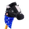 Ponyland: Music Stick Animal - Black Horse - Music Button, Sturdy Two-Piece Stick W/Colorful Soft Plush Animal Head, Pretend Play Toy, Kids Ages 3+ view 4