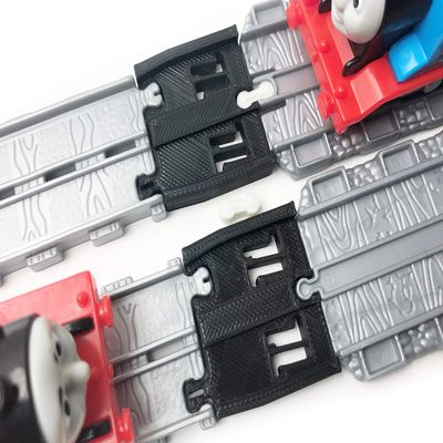 TrainLab Thomas Adventures to Thomas Take-n-Play Train Track adapters. Includes mini Dog Bones! (Black)