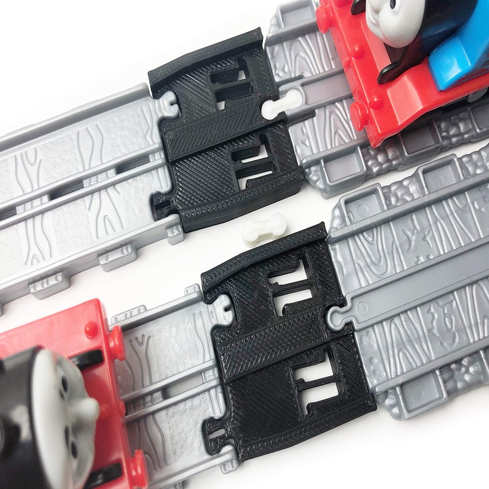 TrainLab Thomas Adventures to Thomas Take-n-Play Train Track adapters. Includes mini Dog Bones! (Black)