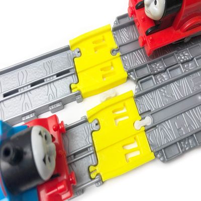 TrainLab Thomas Adventures to Thomas Take-n-Play Train Track adapters. Includes mini Dog Bones! (Yellow)