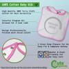 Don't Make Me Call Paw Paw Cotton Boys-Girls Baby Terry Bib Gingham Trim - Pink, One Size view 2