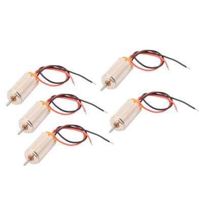 Aexit 5pcs DC1.5-4.5V Electric Motors & Parts 44273RPM 2 Wires High Torque Coreless Motor for Motor Mounts RC Model