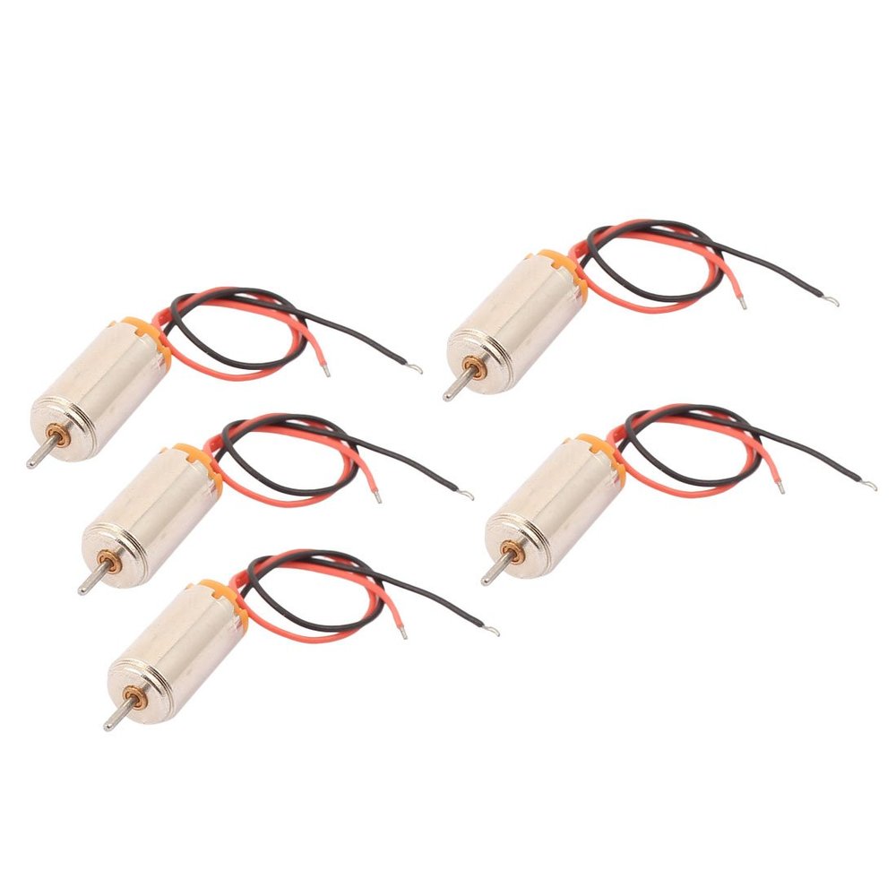 Aexit 5pcs DC1.5-4.5V Electric Motors & Parts 44273RPM 2 Wires High Torque Coreless Motor for Motor Mounts RC Model