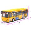 Ailejia City Bus Toy Die Cast Pull Back Public Transportation Vehicles Mini Bus Model Car Toys Lights and Music (Yellow) view 2