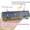 Ailejia City Bus Toy Die Cast Pull Back Public Transportation Vehicles Mini Bus Model Car Toys Lights and Music (Yellow) view 3