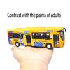 Ailejia City Bus Toy Die Cast Pull Back Public Transportation Vehicles Mini Bus Model Car Toys Lights and Music (Yellow) view 4