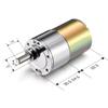 Aexit DC 24V Electric Motors 1000RPM Micro Gear Box Motor Speed Reduction Electric Gearbox Eccentric Fan Motors Output Shaft view 3