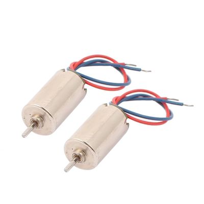 Aexit 2Pcs DC1.5-4.5V Electric Motors & Parts 7500RPM High Torque 2 Wires Micro Coreless Motor RC Motor Mounts Model Toys