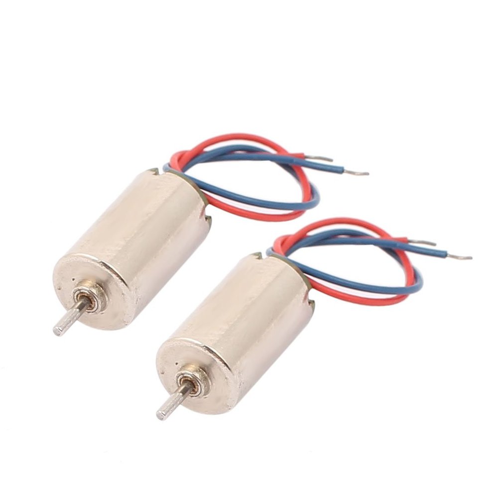 Aexit 2Pcs DC1.5-4.5V Electric Motors & Parts 7500RPM High Torque 2 Wires Micro Coreless Motor RC Motor Mounts Model Toys