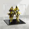 LANSCOERY Acrylic Display Case, 10x10x10 in Clear Display Box with 2mm Panels, Black Base for Building Block Models and Collectibles view 2