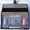 Neiman Marcus Striped Faux-Leather Travel Poker Set view 2