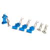 MOHERO Metal RC Body Clips Pins with Pull Tabs for 1/10 Axial SCX10 RC Model Crawler Car Pack of 6 (Blue) view 2