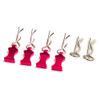 MOHERO Metal RC Body Clips Pins with Pull Tabs for 1/10 Axial SCX10 RC Model Crawler Car Pack of 6 (Rose Red) view 1