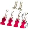 MOHERO Metal RC Body Clips Pins with Pull Tabs for 1/10 Axial SCX10 RC Model Crawler Car Pack of 6 (Rose Red) view 3