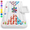 Jasonwell Beer Pong Pool Float - Inflatable Pool Beer Pong Table Party Pool Games Accessories for Adults 6 Feet Inflatable Pool Lounge Raft Toys with Cooler and 8 Pong Balls view 1