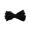Black & Grey Felt & Wool Strips Hair Bow Clip Girls Small - Set of 2 view 4