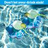 BigMouth Inc Inflatable Drink Holder for Pool, Floating Cup Holder for Hot Tub & Water, Fun Outdoor Beverage Float view 3