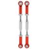 RC Truck Steering Rods, 2 Pcs Aluminium Alloy Steering Linkage Rods for Slash 1/10 Scale RC Truck Remote Control Car Spare Part Accessory (Red) view 1