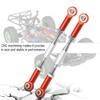 RC Truck Steering Rods, 2 Pcs Aluminium Alloy Steering Linkage Rods for Slash 1/10 Scale RC Truck Remote Control Car Spare Part Accessory (Red) view 4