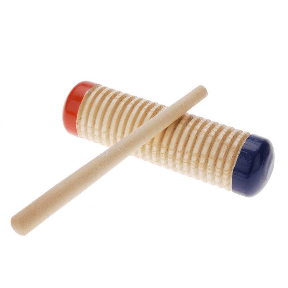heaven2017 Wooden Guiro Shaker Stick Percussion Musical Instrument Rhythm Toy for Kids Children