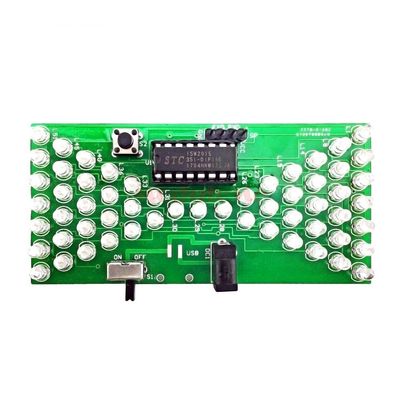 5V Electronic Hourglass DIY Kit Funny Electric Production Kits Precise with LED Lamps Double Layer PCB Board 8440mm Module