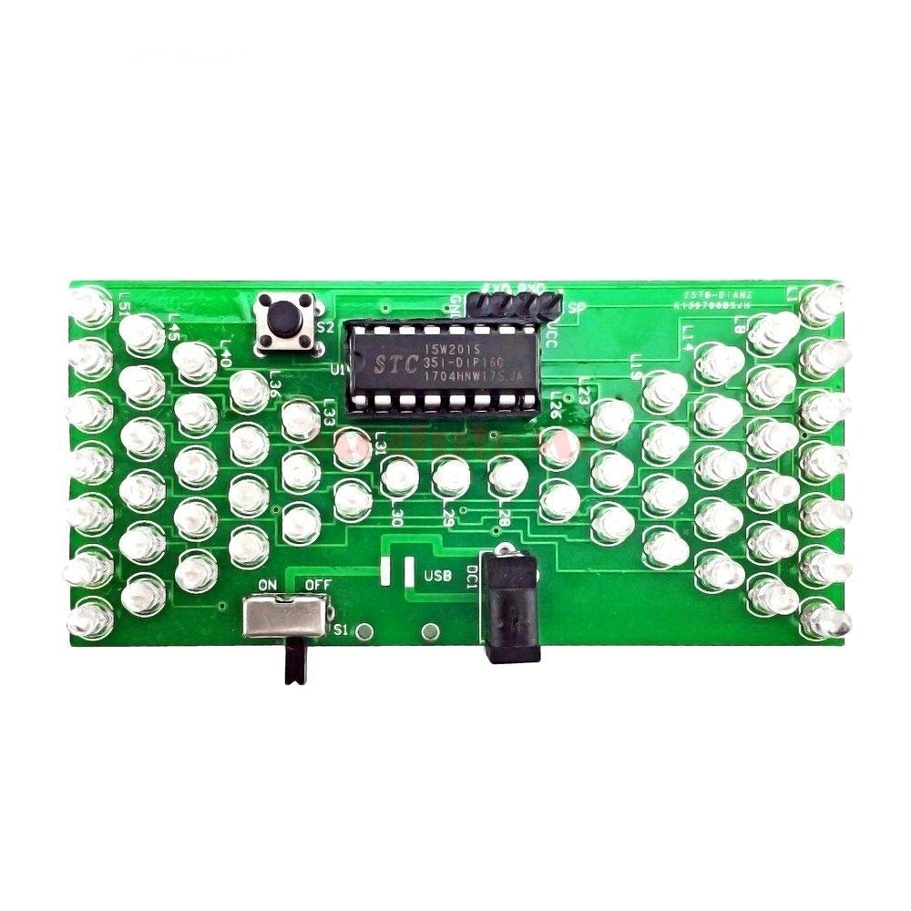 5V Electronic Hourglass DIY Kit Funny Electric Production Kits Precise with LED Lamps Double Layer PCB Board 8440mm Module