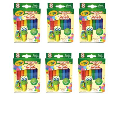 Crayola Modeling Clay .6oz 8/Pkg-Basic